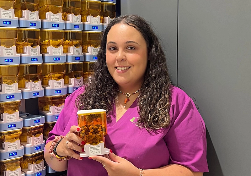 Andrea, técnico de farmacia.